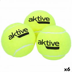 Pelotas de Pádel Aktive 3 Piezas Amarillo 6 Unidades