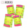 Set de Protección Deportiva Colorbaby Neon Cali Vibes Amarillo (4 Unidades)