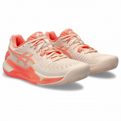 Zapatillas de Tenis para Mujer Asics Gel-Resolution 9 Clay Salmón