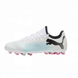 Botas de Fútbol Multitaco para Niños Puma Future 7 Play MG Blanco