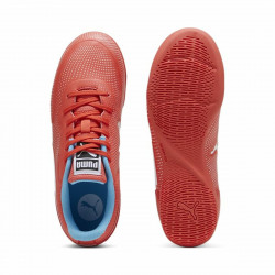 Zapatillas de Fútbol Sala para Niños Puma Truco II Active Blanco Rojo Infantil Unisex