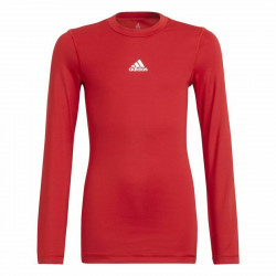 Camiseta de Fútbol de Manga Corta para Niños Adidas Techfit Top Rojo