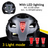 Casco de Ciclismo para Adultos Dunlop M Negro Luz LED