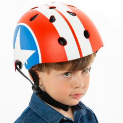 Casco Infantil Moltó Azul Estrella