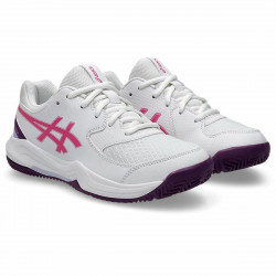 Zapatillas de Padel para Adultos Asics Gel-Dedicate 8 Blanco Rosa