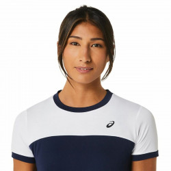 Camiseta Deportiva de Manga Corta Asics Court Azul marino Tenis