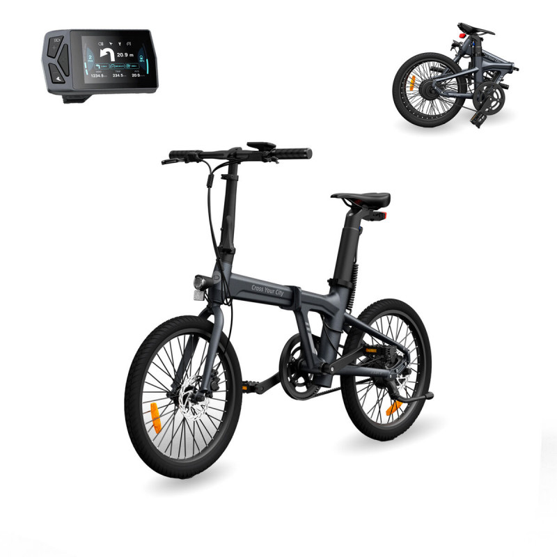 Bicicleta Eléctrica A Dece Oasis ADO A20 Air Gris 20" 100 Km
