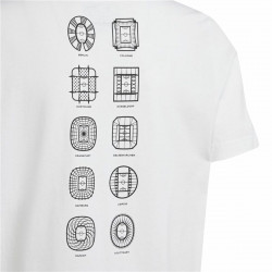 Camiseta de Manga Corta Adidas EURO 24 Blanco