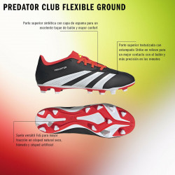 Botas de Fútbol para Adultos Adidas Predator Club Fxg Negro
