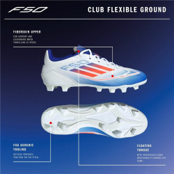 Botas de Fútbol para Adultos Adidas F50 Club Blanco