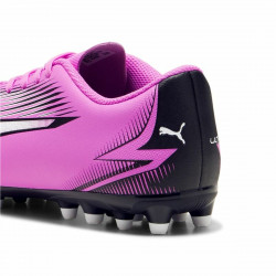 Botas de Fútbol para Niños Puma Ultra Playt MG Rosa Rosa oscuro