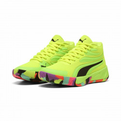 Zapatillas de Baloncesto para Adultos Puma Court Pro Marble Amarillo