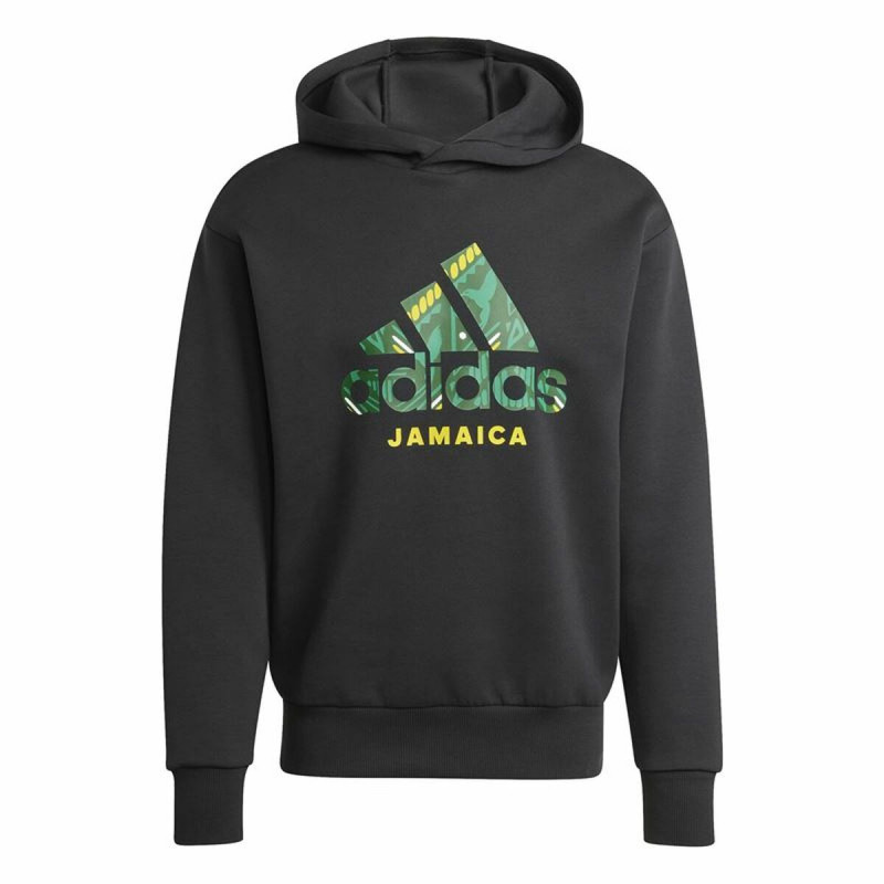 Sudadera con Capucha Hombre Adidas Jamaica Seasonal Doubleknit Negro