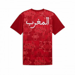 Camiseta de Fútbol de Manga Corta Hombre Puma Marruecos Prematch Ss Rojo